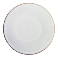 Assiette plate grise unie 280 mm, lot de 4, 3hx 28Øcm