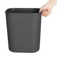 Poubelle d'hôtel/bureau 14 litres noire 31,5 h x 27,5 bcm