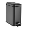 Jantex Poubelle de salle de bain mince noire 5 litres 31,5 h x 28,5 b x 16 d cm
