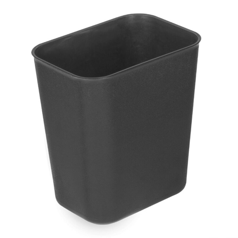 Poubelle d'hôtel/bureau 8 litres noire 26,5 h x 24 bcm