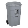 Jantex  120Ltr Container Met Voetpedaal Grijs