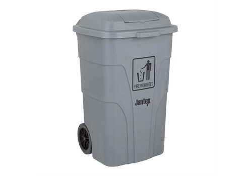 Jantex 120Ltr Container Met Voetpedaal Grijs 
