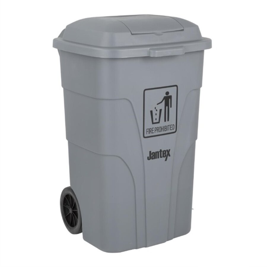 Conteneur de 120 litres avec pédale gris