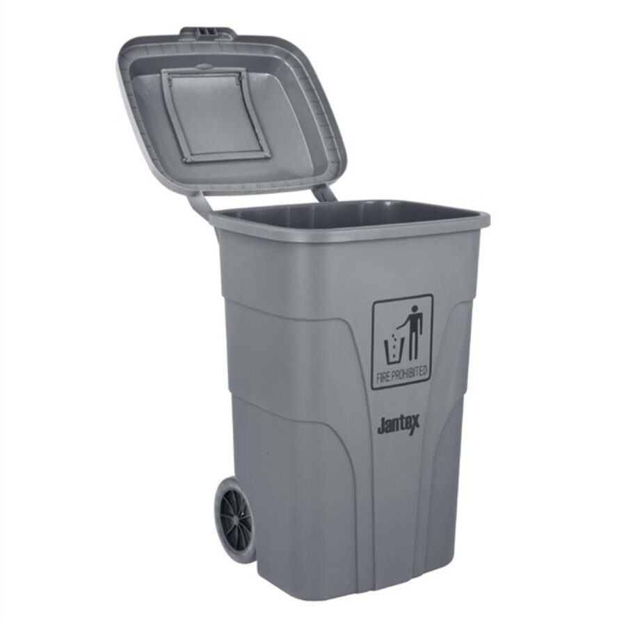 Conteneur de 120 litres avec pédale gris