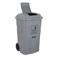 120Ltr Container Met Voetpedaal Grijs