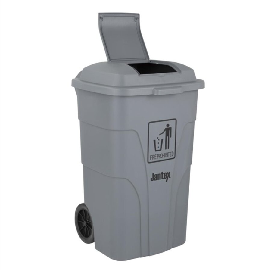 Conteneur de 120 litres avec pédale gris