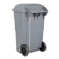 120Ltr Container Met Voetpedaal Grijs