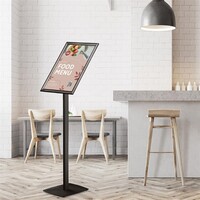 Menu Standard Black With Snap Frame A3 25mm