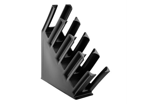  Olympia Kristallon Cup Holder 4-Slots Polypropylene Black 