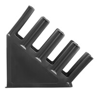 Kristallon Bekerhouder 4-Slots Polypropyleen Zwart