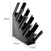 Kristallon Cup Holder 4-Slots Polypropylene Black
