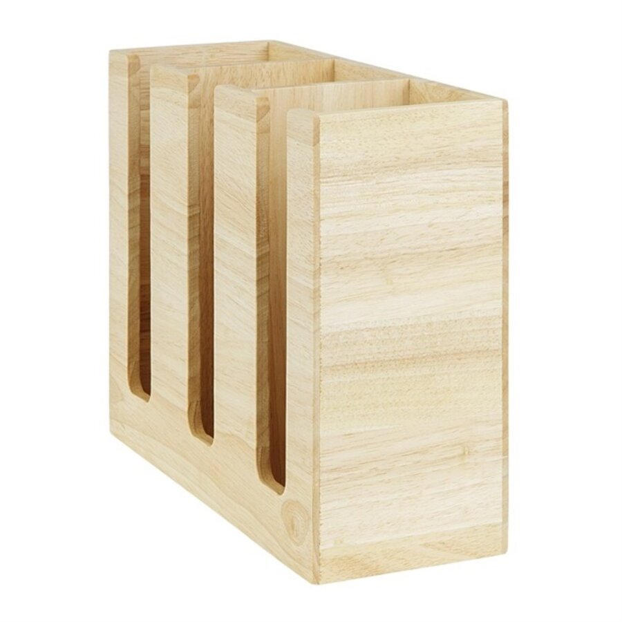 Tassen-Organizer Hevea Holz 340x120x240mm