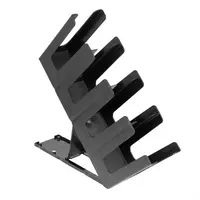 Porte-gobelet Essentials à 4 compartiments en polypropylène noir