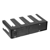 Porte-gobelet Essentials à 4 compartiments en polypropylène noir