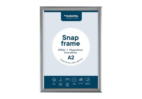  Europel Liste de menus A2 25 mm Argent 