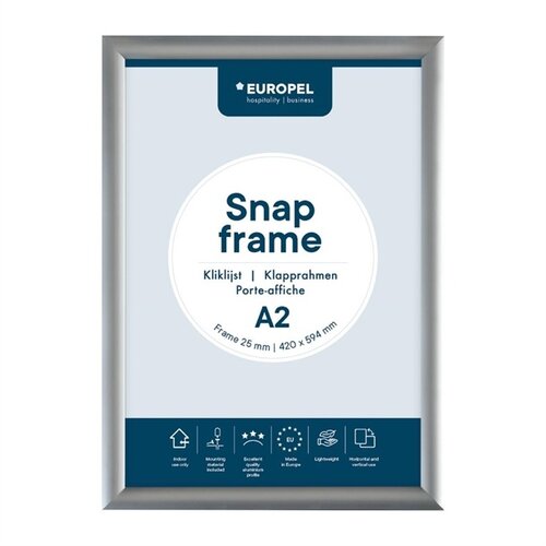  Europel Menüliste A2 25mm Silber 