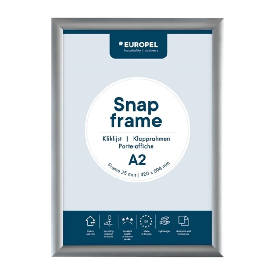 Liste de menus A2 25 mm Argent