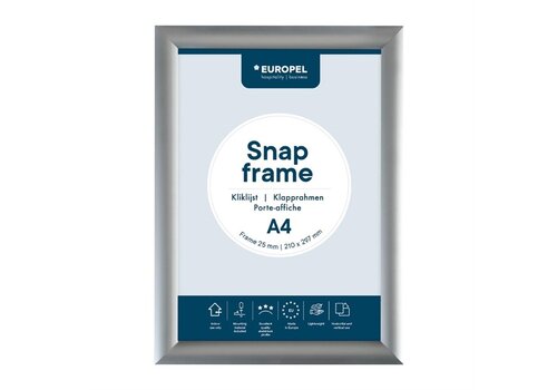  Europel Liste de menus A4 25 mm Argent 