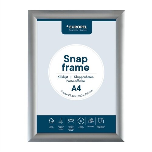  Europel Menüliste A4 25mm Silber 