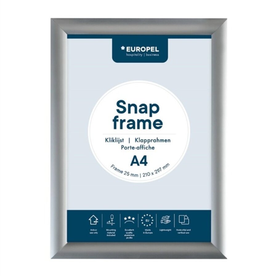 Liste de menus A4 25 mm Argent