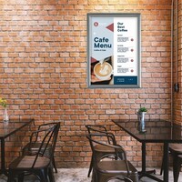 Liste de menus A4 25 mm Argent