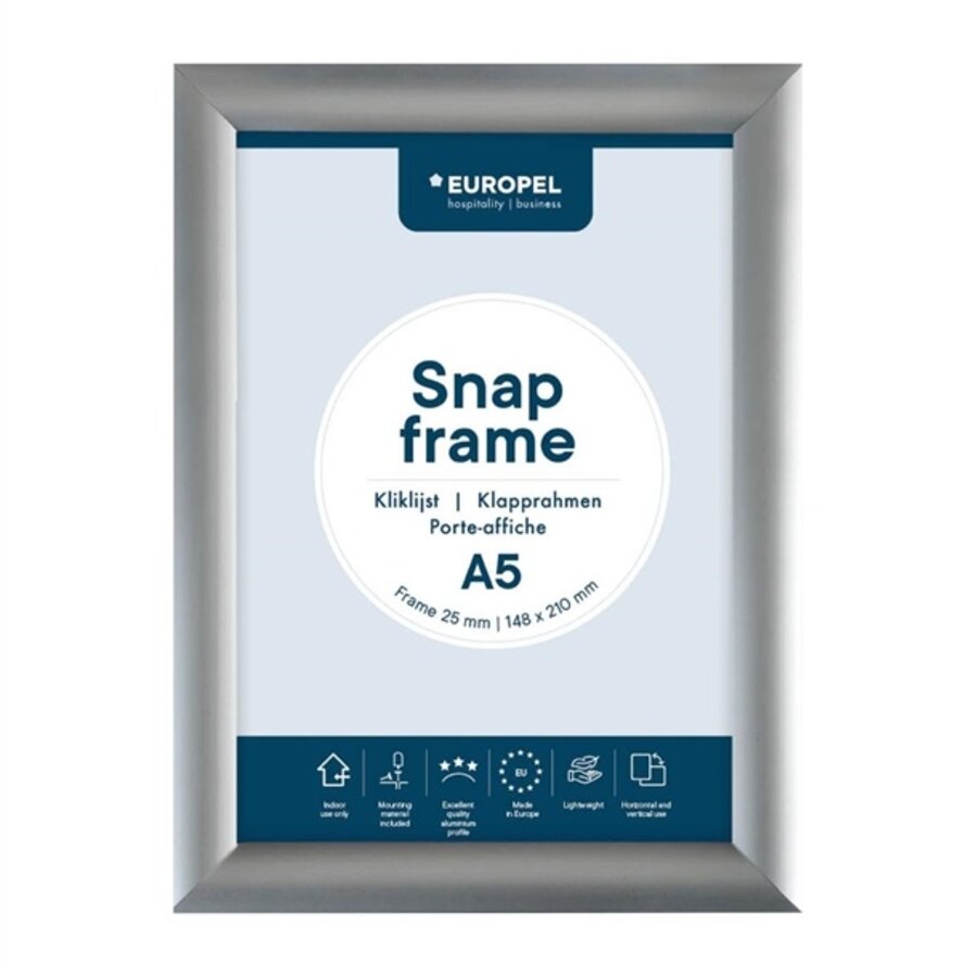 Menüliste A5 25mm Silber