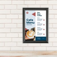 Liste de menus A4 25 mm Noir