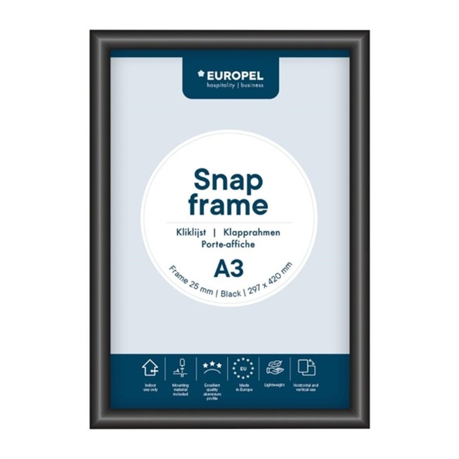 Menüliste A3 25mm Schwarz