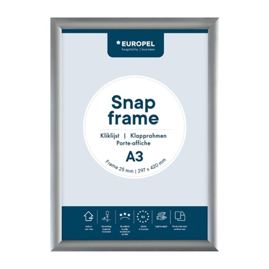Liste de menus A3 25 mm Argent