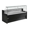 HorecaTraders Refrigerated display case 121.5h x 150b x 79dcm Black 1500mm