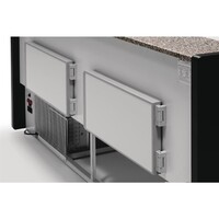 Kühlvitrine 121,5h x 150b x 79tcm Schwarz 1500mm