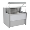 HorecaTraders Refrigerated display case 121.5h x 100b x 79dcm Grey 1000mm