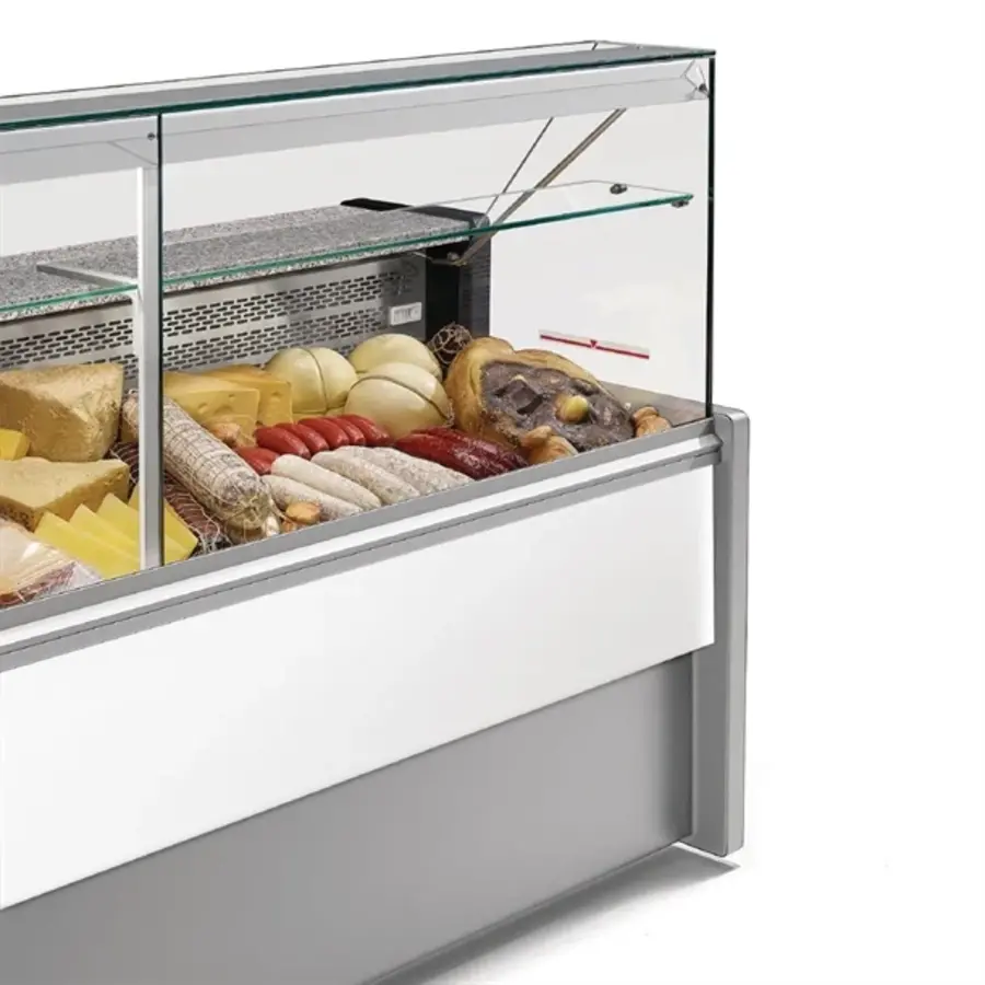 Vitrine réfrigérée 121,5 h x 100 l x 79 p cm Gris 1000 mm
