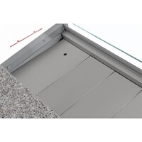Refrigerated display case 121.5h x 100b x 79dcm Grey 1000mm