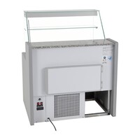 Refrigerated display case 121.5h x 100b x 79dcm Grey 1000mm