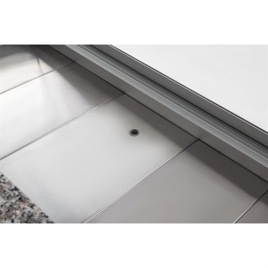 Kühlvitrine 121,5h x 150b x 79tcm Grau 1500mm