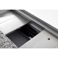 Refrigerated display case 121.5h x 150b x 79dcm Grey 1500mm