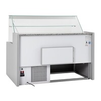 Refrigerated display case 121.5h x 150b x 79dcm Grey 1500mm