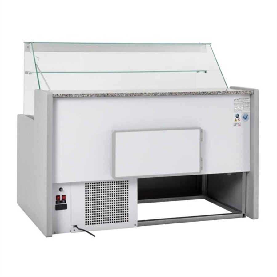 Kühlvitrine 121,5h x 150b x 79tcm Grau 1500mm