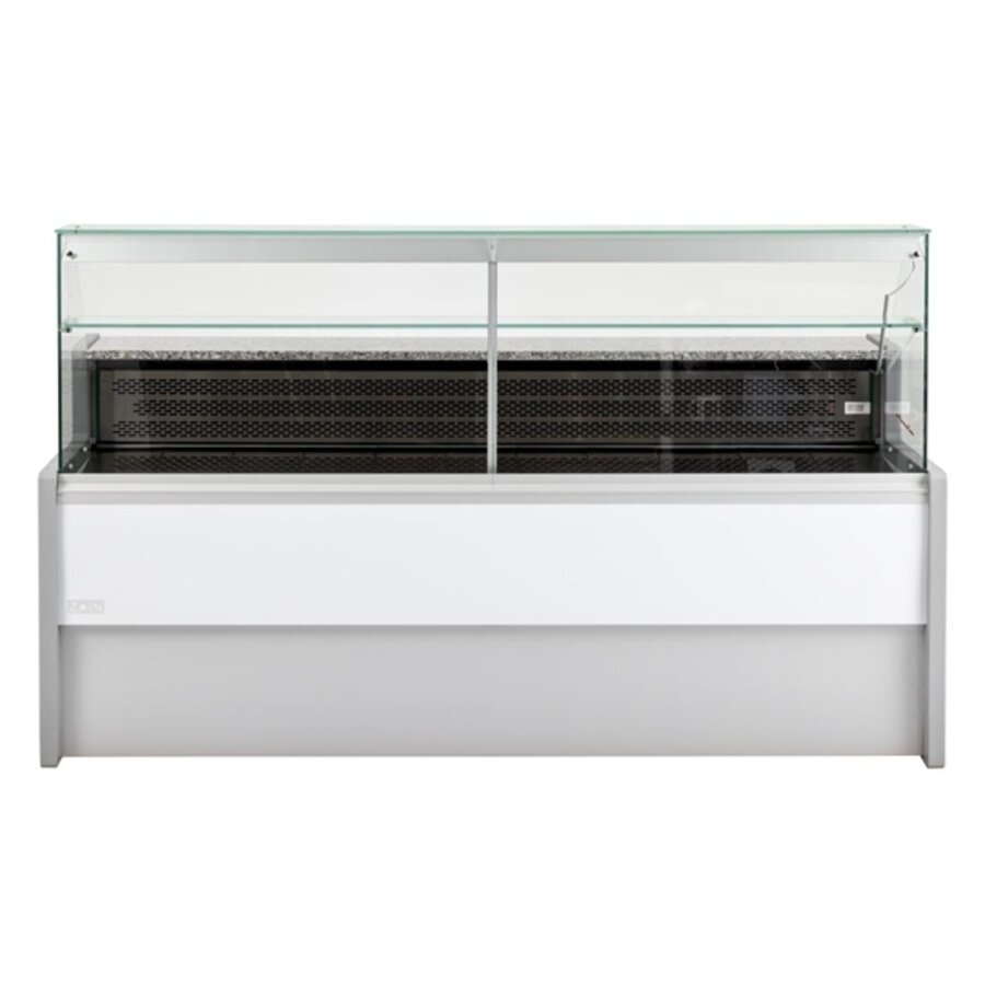 Kühlvitrine 121,5h x 200b x 79t cm grau 2000mm