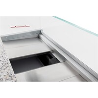 Koeltoonbank 121,5h x 200b x 79d cm grijs 2000mm
