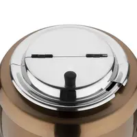 Soup kettle copper finish 37.5hx33Øcm