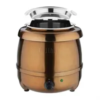 Soup kettle copper finish 37.5hx33Øcm
