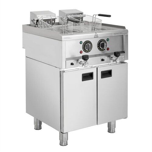  Buffalo Friteuse électrique autonome série 600 avec double cuve 2 x 8 litres 