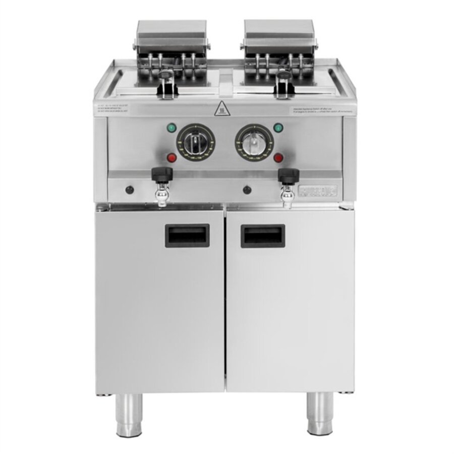Friteuse électrique autonome série 600 avec double cuve 2 x 8 litres