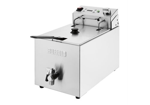  Buffalo Enkele Elektrische Friteuse Met Timer 8Ltr 