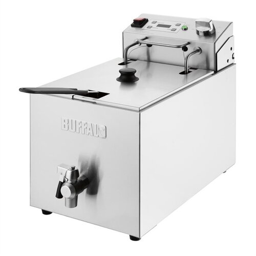  Buffalo Enkele Elektrische Friteuse Met Timer 8Ltr 
