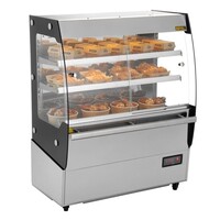 Warming display case with sliding doors 125.3h x 100w x 59.2d cm