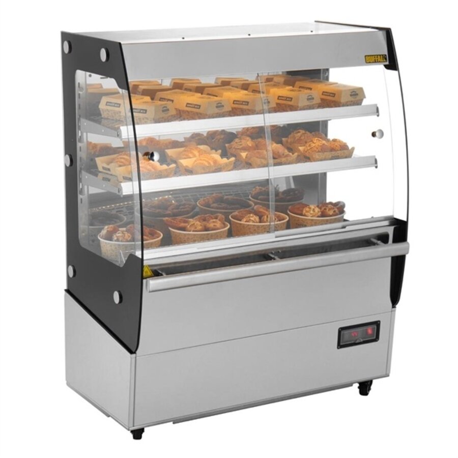 Wärmevitrine mit Schiebetüren 125,3h x 100b x 59,2t cm