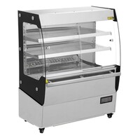 Warming display case with sliding doors 125.3h x 100w x 59.2d cm